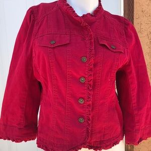 Ann Taylor loft red jacket